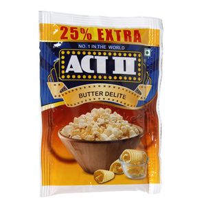 ACT II Instant Popcorn – Butter Delite, 77 gm Pouch