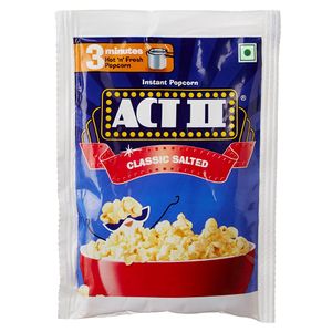 ACT II Instant Popcorn – Classic Salted, 60 gm Pouch