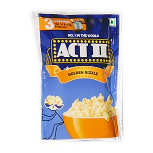 ACT II Instant Popcorn – Golden sizzle, 120 gm Pouch